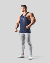 Back Mesh Training Tanktop - Navy