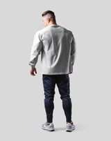 Emblem Raglan Long T-Shirt - Grey