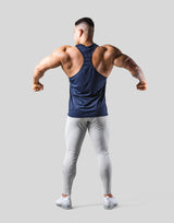 Back Mesh Training Tanktop - Navy