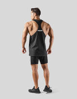Round Separate Training Tanktop - Black