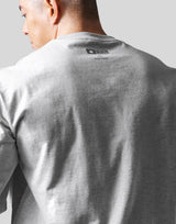 Emblem Raglan Long T-Shirt - Grey