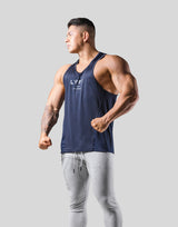 Back Mesh Training Tanktop - Navy