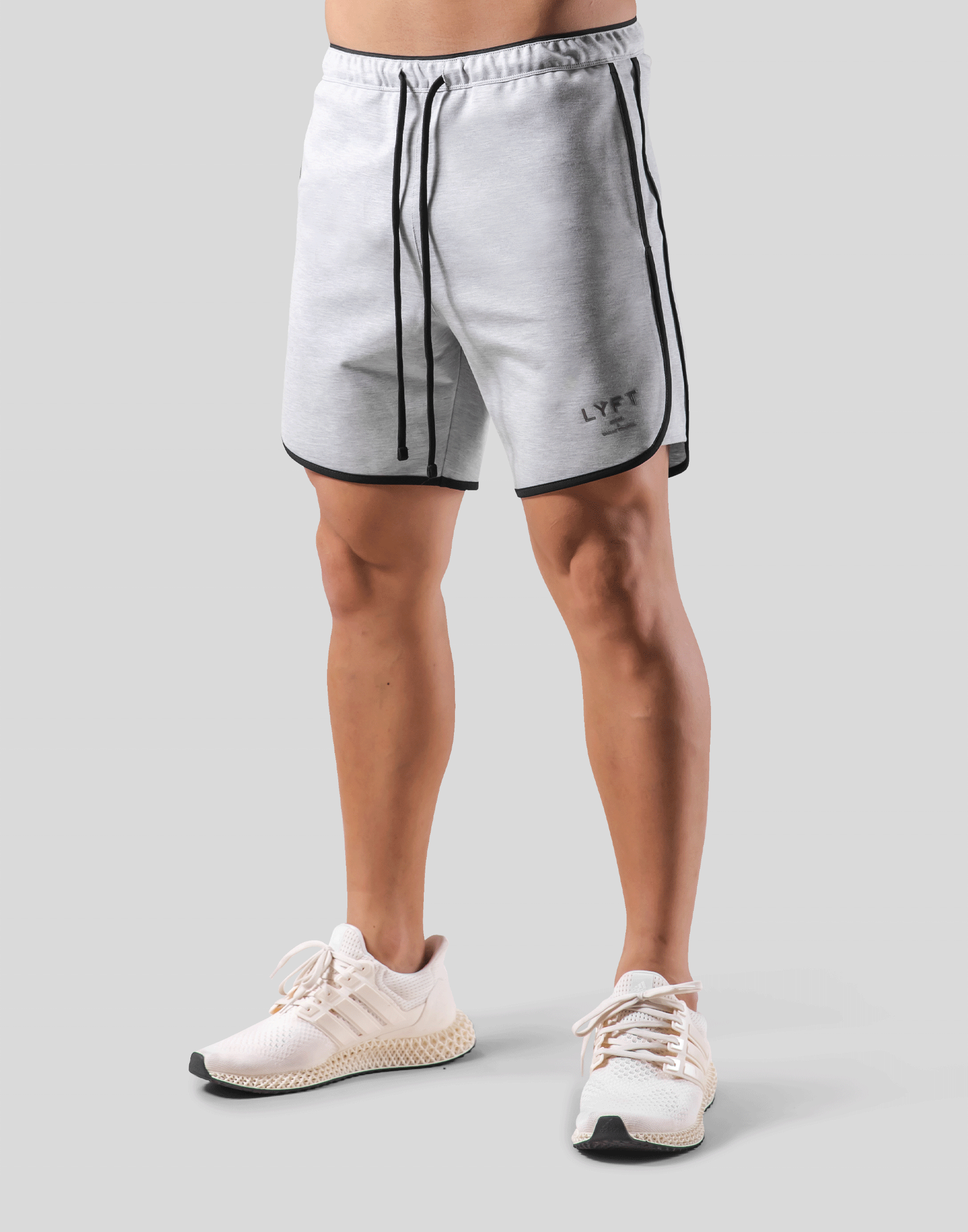 Stretch Seam Wide Shorts - Grey – LÝFT