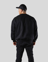 Thunder Logo Crewneck Sweat - Black