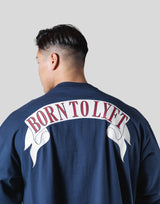 Back Arch Flag Long T-Shirt - Navy