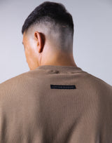 Y Wappen Oversize Crewneck Sweat - Beige