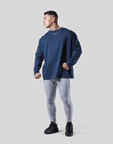 Back Arch Flag Long T-Shirt - Navy