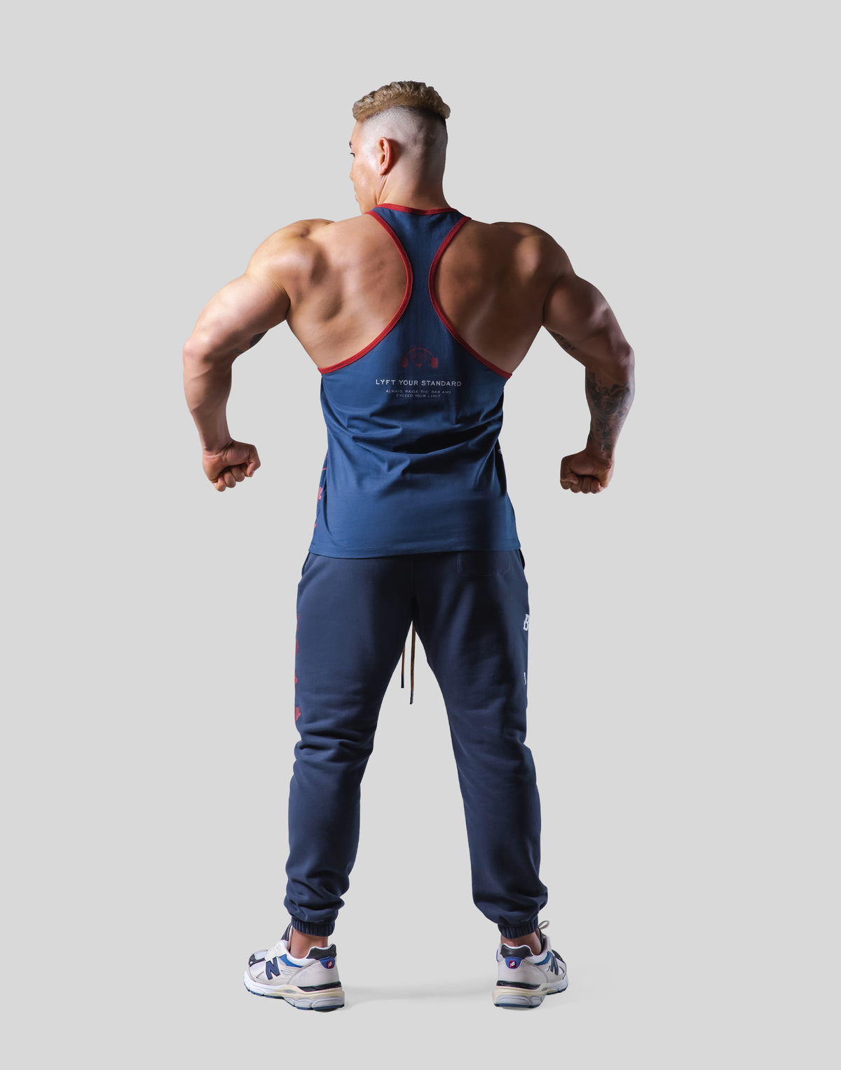 LÝFT × Power House Gym Logo TankTop - Navy