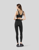 Ribbed Back Label Bratop - Black