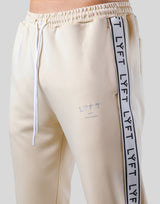 LÝFT Logo Line Jersey Pants - Beige