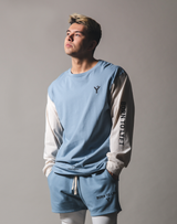 BORN TO LÝFT Long T-Shirt - Light Blue