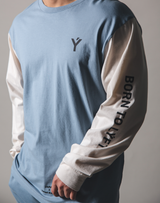 BORN TO LÝFT Long T-Shirt - Light Blue