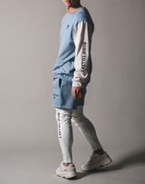 BORN TO LÝFT Long T-Shirt - Light Blue
