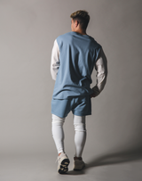 BORN TO LÝFT Long T-Shirt - Light Blue