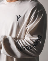 BORN TO LÝFT Big Long T-Shirt- Off White