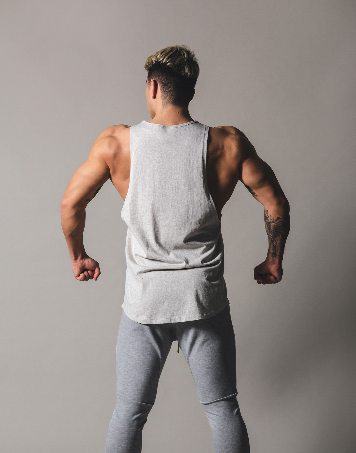 Metalic logo Tanktop - Grey