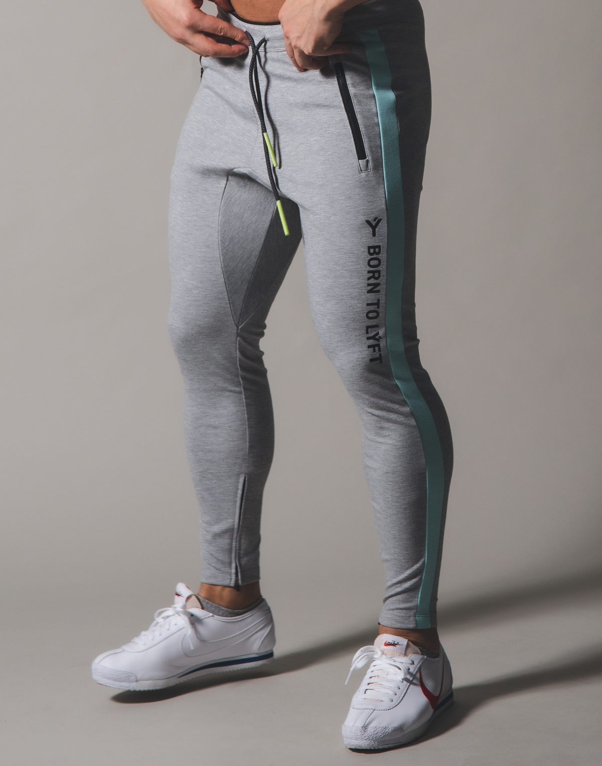 BORN TO LÝFT One Line Pants - Grey