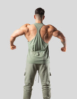 Lion Ring Vintage Training Tanktop - Olive