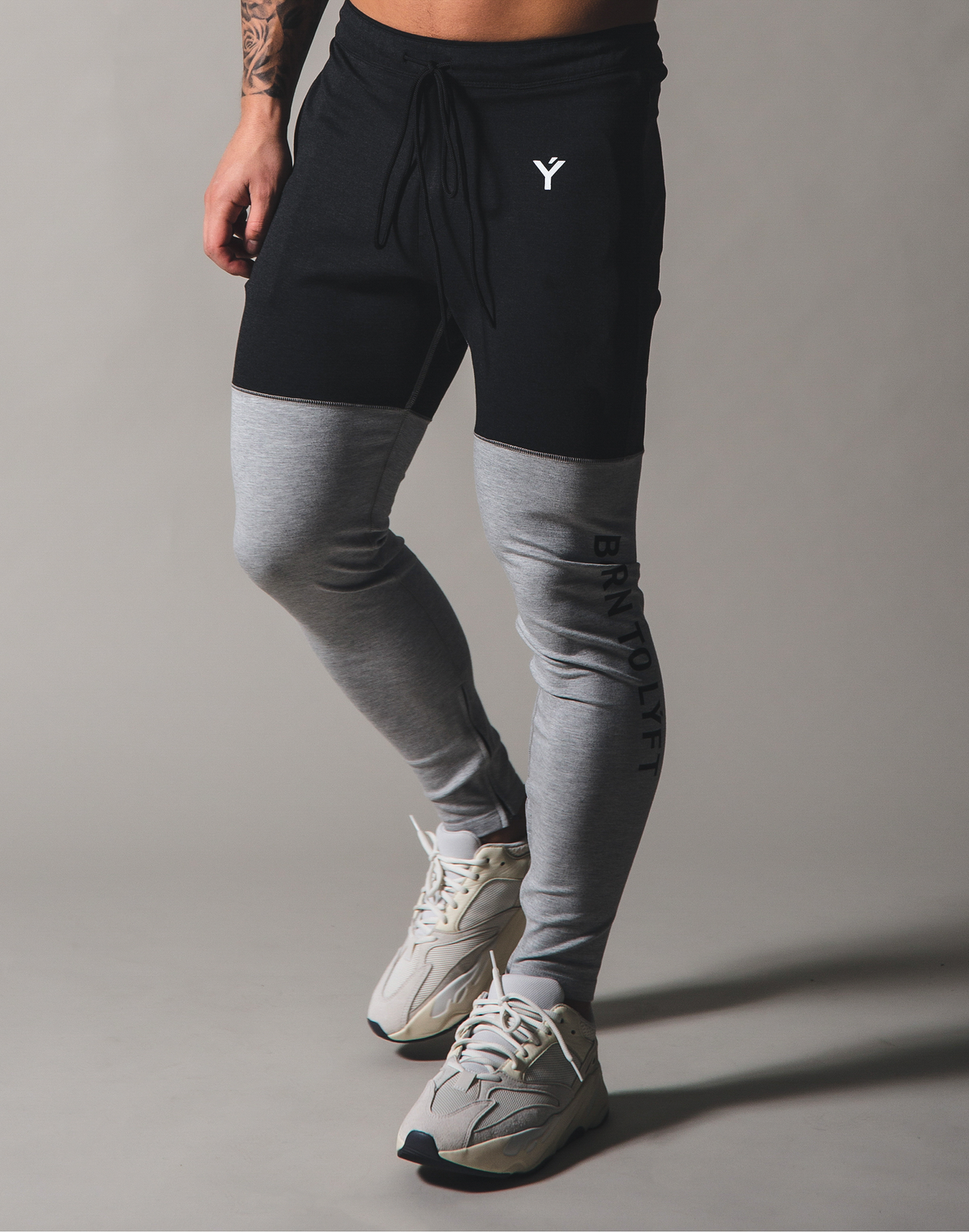 BORN TO LÝFT 2way combination Pants - Grey