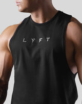 Logo Stitch Drop Tanktop - Black