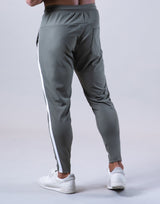 One Line Stretch Pleats Pants - Olive