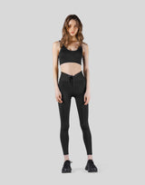 Ribbed Back Label Bratop - Black