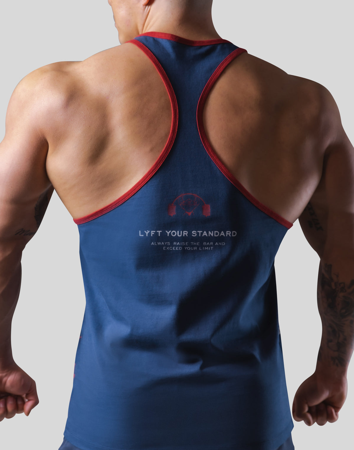 LÝFT × Power House Gym Logo TankTop - Navy