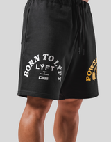 LÝFT × Power House Gym Sweat Shorts - Black