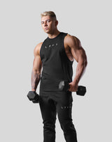 Logo Stitch Drop Tanktop - Black