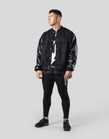 Message Ring Stadium Jacket - Black Black