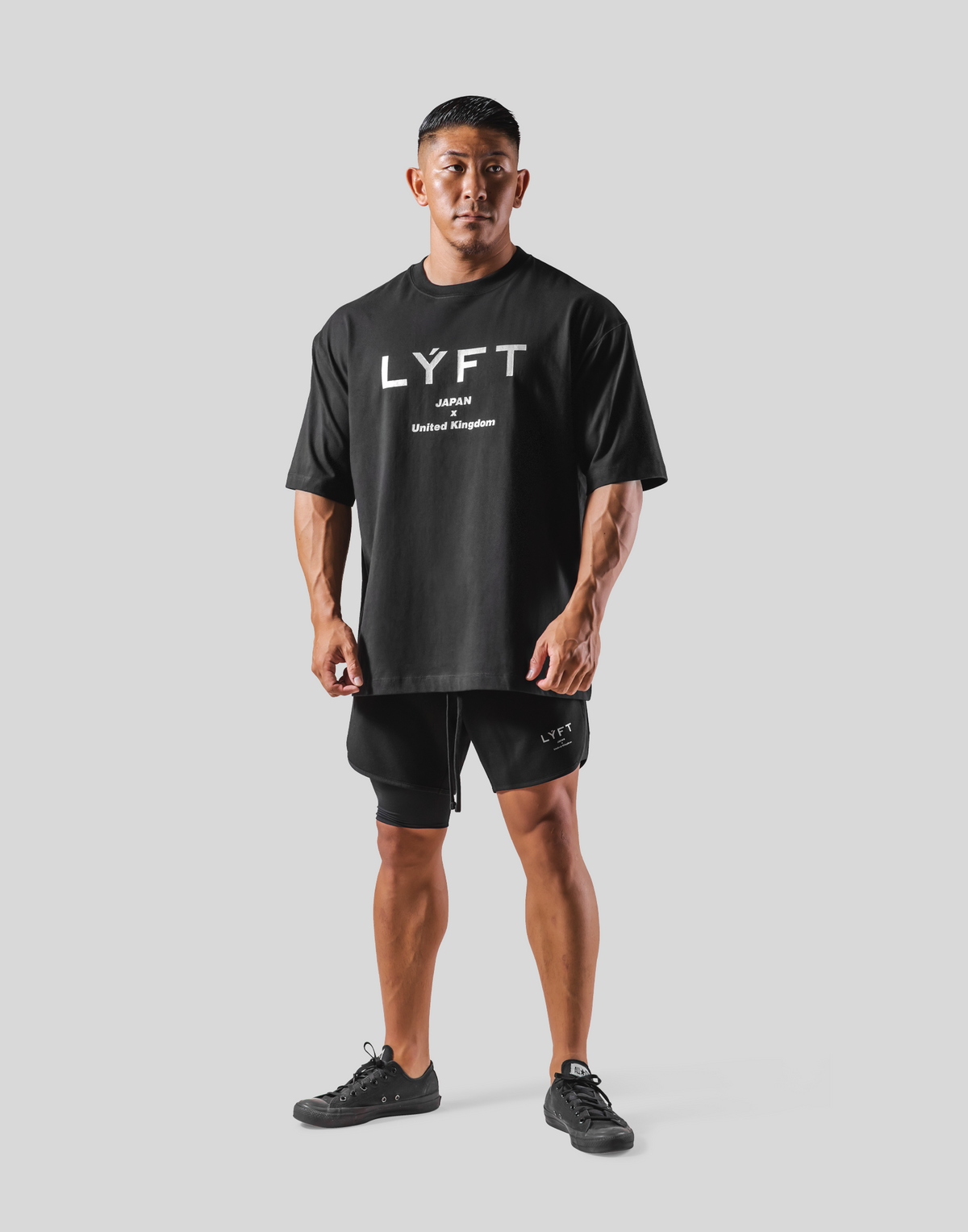 LÝFT Logo Big T-Shirt - Black