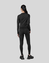 Stretch Slim Long Sleeve T-Shirt - Black