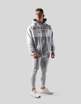 Wide Separate Oversize Sweat Hoodie - Grey