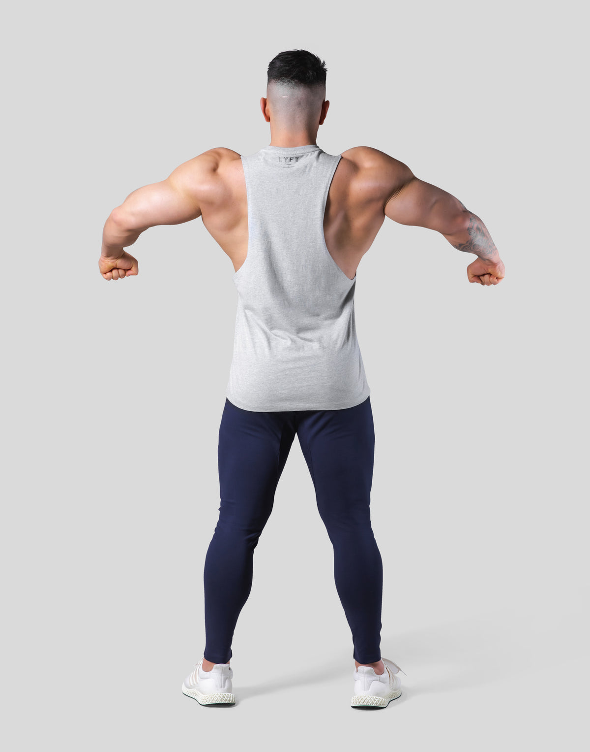 Digital Dumbbell Drop Tanktop - Grey