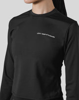 Stretch Slim Long Sleeve T-Shirt - Black