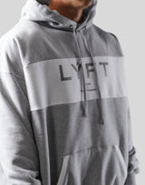 Wide Separate Oversize Sweat Hoodie - Grey