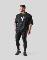 Big Y Logo Big T-Shirt - Black
