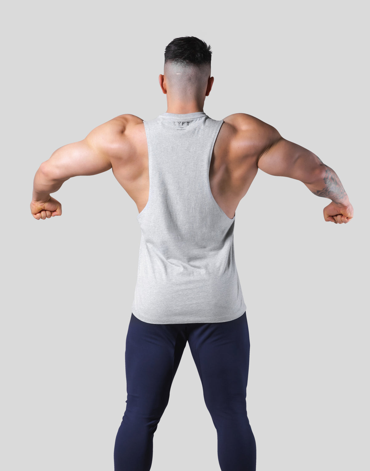 Digital Dumbbell Drop Tanktop - Grey