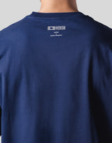 Emblem Raglan Long T-Shirt - Navy