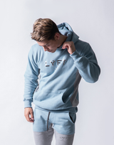 LÝFT Sweat Workout Pullover - Smoky Blue