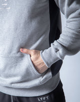 LÝFT Sweat Workout Pullover - Grey x Black