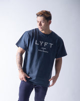 LÝFT JPxUK Big-size T-Shirt - Navy