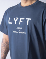LÝFT JPxUK Big-size T-Shirt - Navy