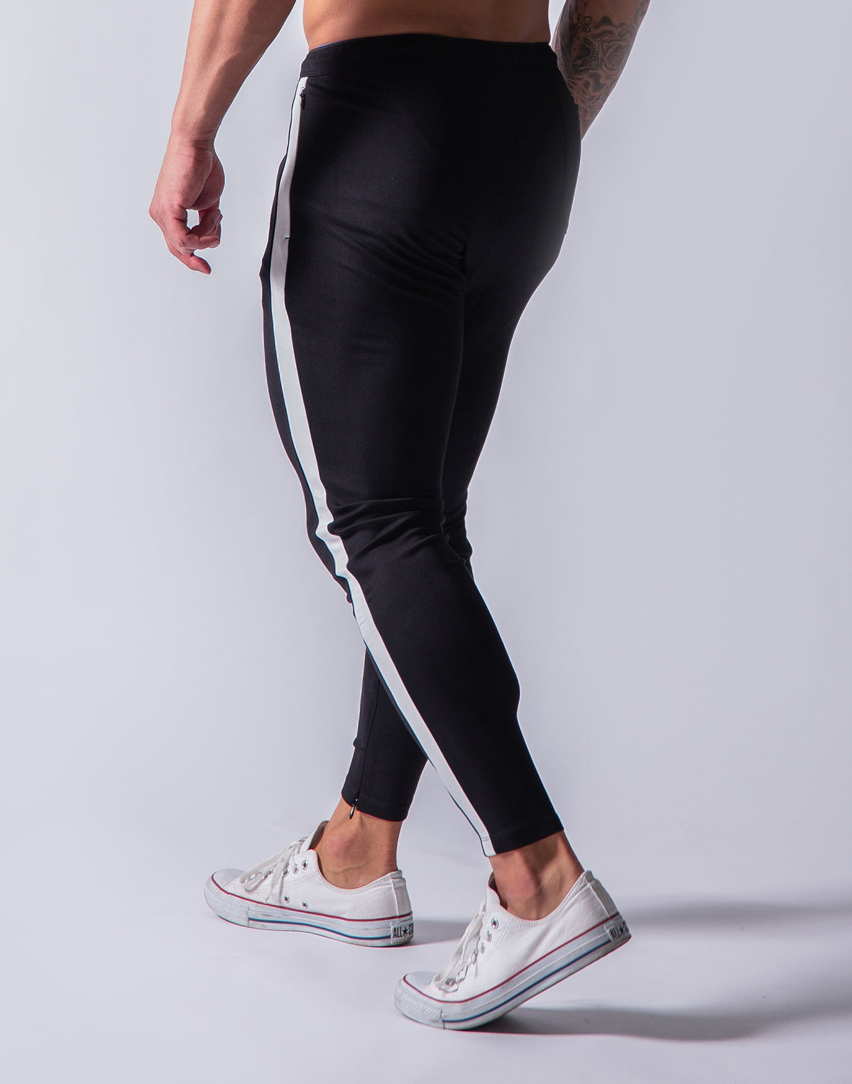 One Line Long Pants - Black