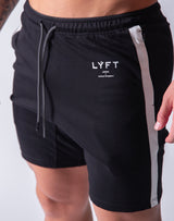 One Line Half Pants - Black