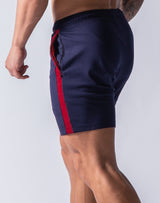 One Line Half Pants - Navy