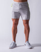 One Line Half Pants - Grey