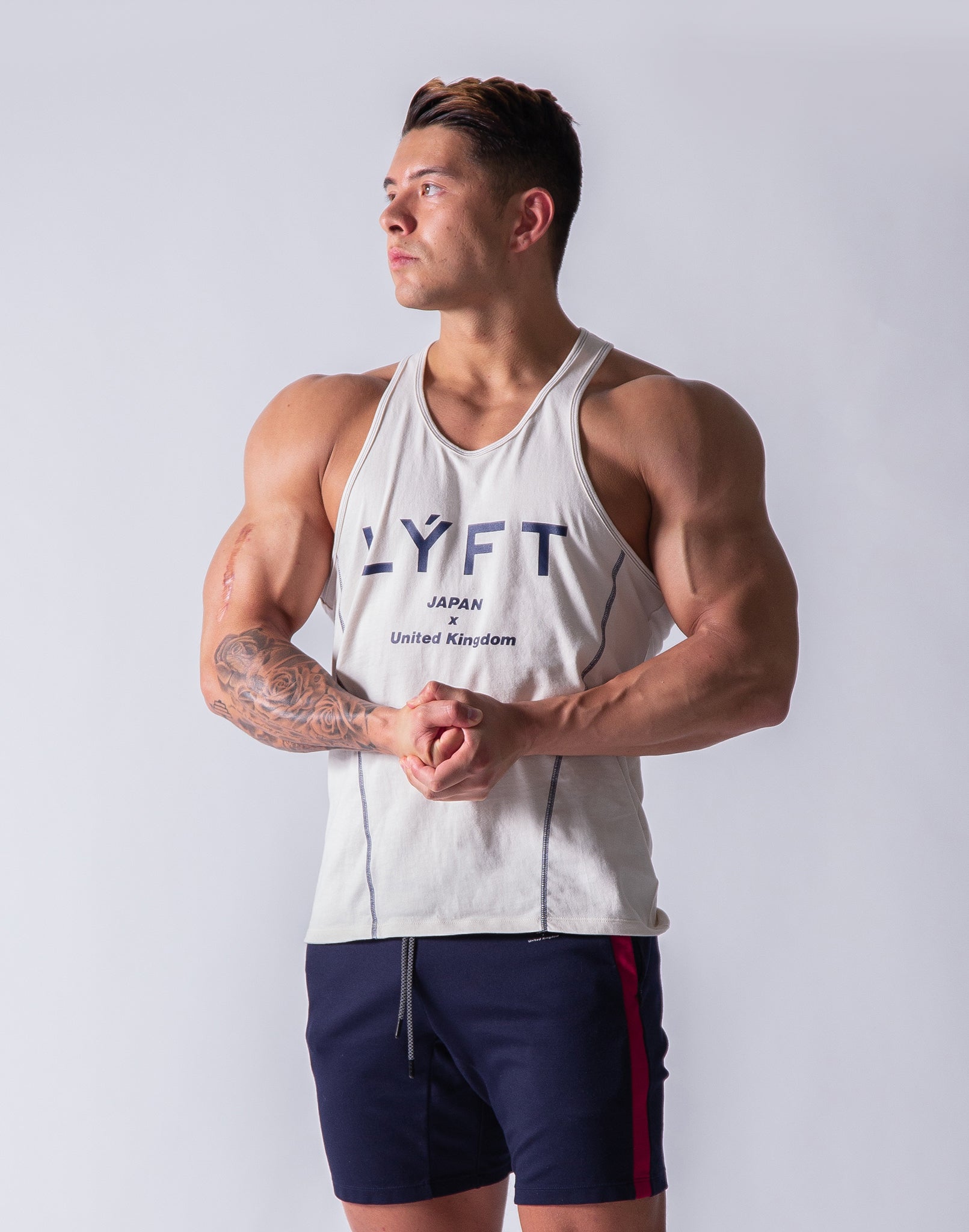 LÝFT TANKTOP JAPAN × United Kingdom LYFT UK x JP Mesh Tanktop - Black – LÝFT