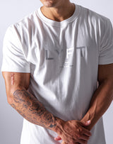 Silver foil LÝFT Standard T-Shirt - White
