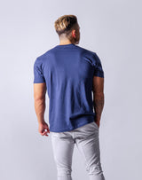 Silver foil LÝFT Standard T-Shirt - Navy